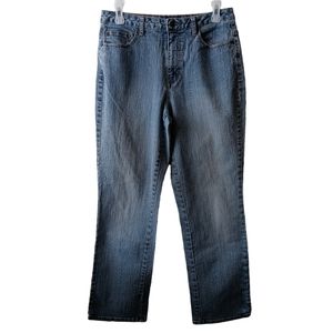 Vintage LA Blues Stretch Blue Denim  Straight Leg 5 Pocket Jeans Women's Size 8